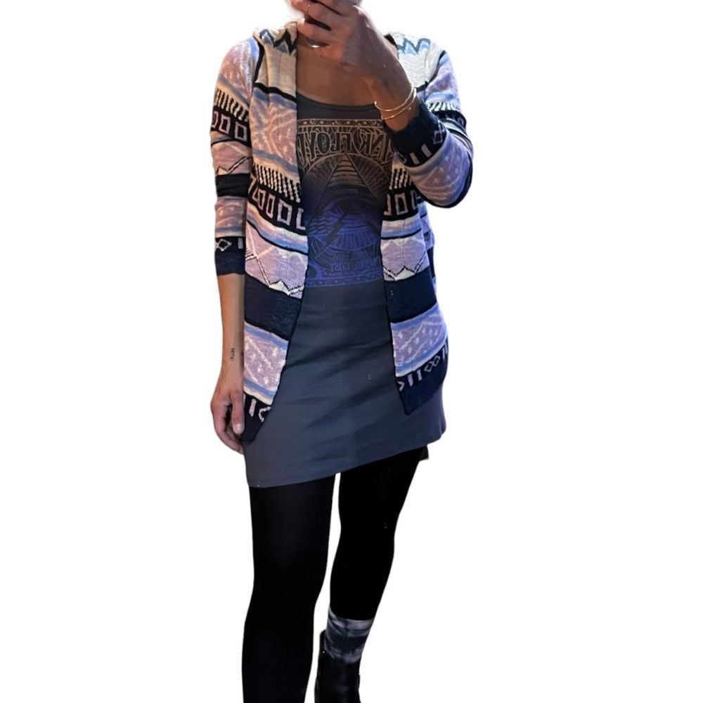 Love Aztec Multi Color Cardigan S : M/L - Picture 3 of 10